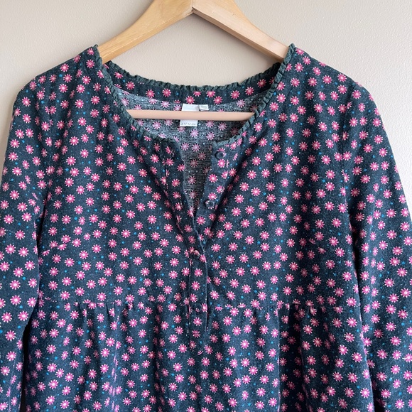 🌹2 for $20🌹Avvn. Floral Print Long Sleeve Tunic Dress with Lace Trim.  Size XL - Picture 2 of 7